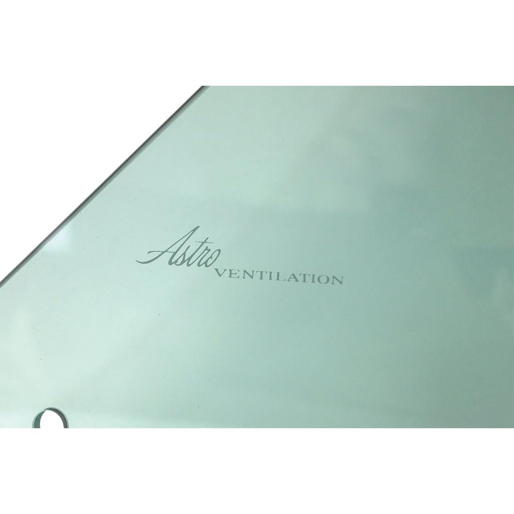 1968-1969 Corvette C3 Convertible Door Glass - Green Tint, LH - 68-69E - Soft Ray Green Tint