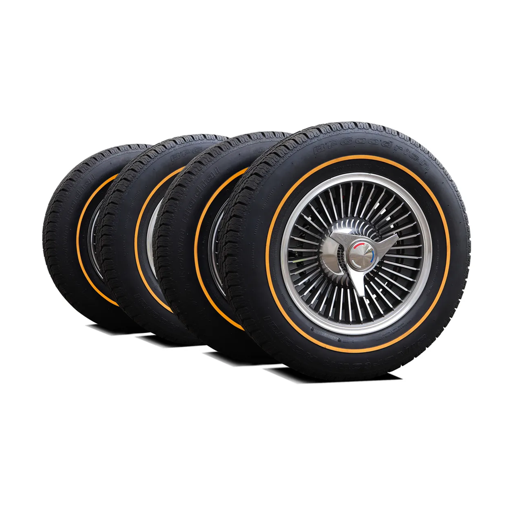 C2 1965 Corvette Direct-Bolt Knockoff Wheel & Tire Package