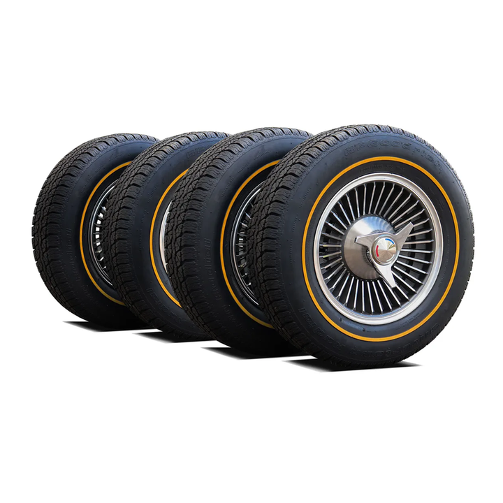 C2 1966 Corvette Direct-Bolt Knockoff Wheel & Tire Package