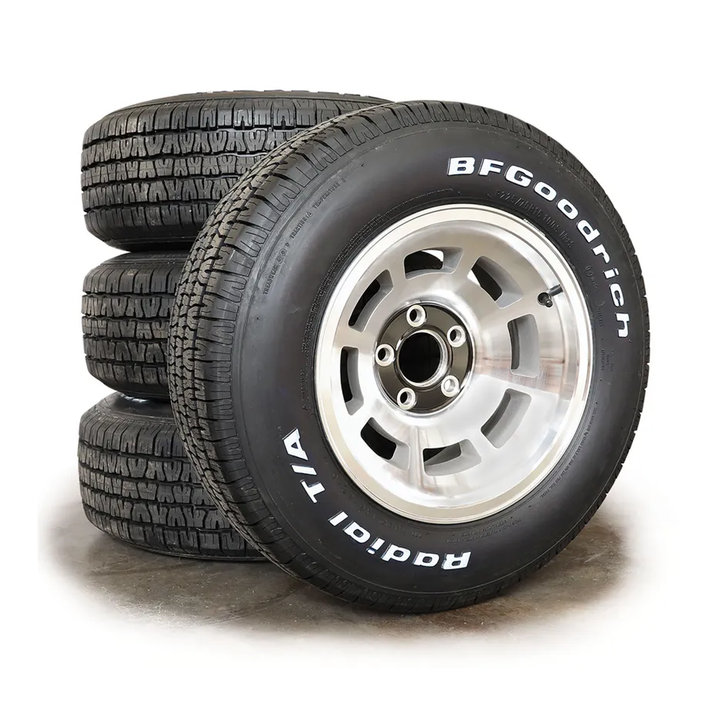 1976-1979 Corvette C3 Reproduction YJ8 Aluminum Wheel Set W/BFG Radial T/A 255/60R15 Tires