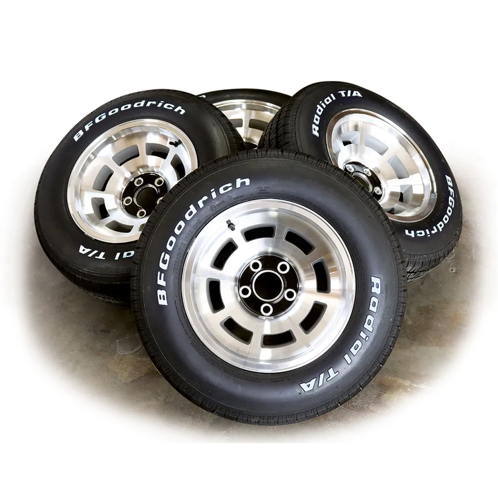1976-1979 Corvette C3 Reproduction YJ8 Aluminum Wheel Set W/BFG Radial T/A 255/60R15 Tires