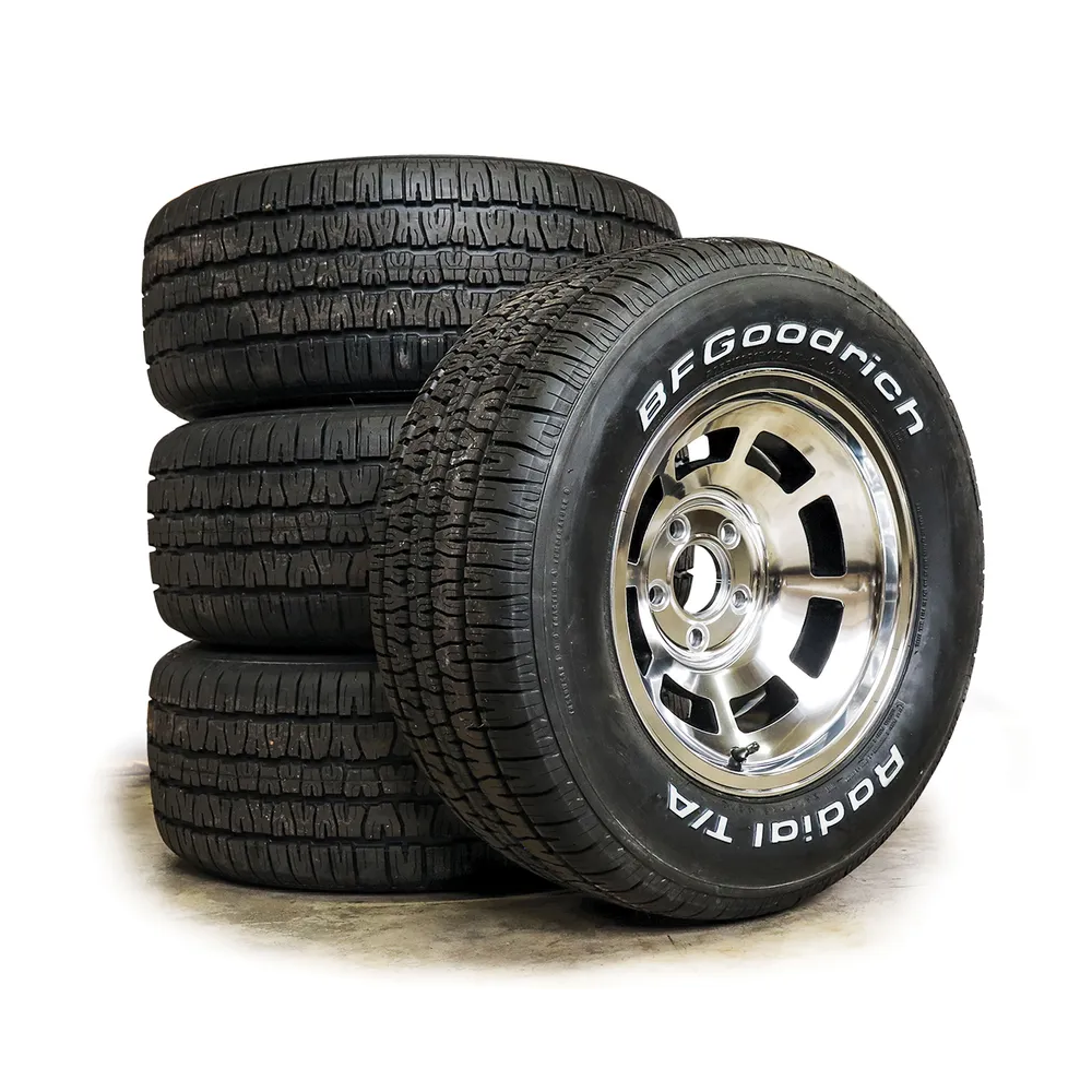 C3 1980-1982 Corvette Reproduction YJ8 Aluminum Wheel Set W/BFG Radial T/A 225/70R15 Tires