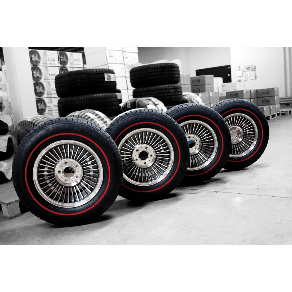C2 1965 Corvette Direct-Bolt Knockoff Wheel & Tire Package