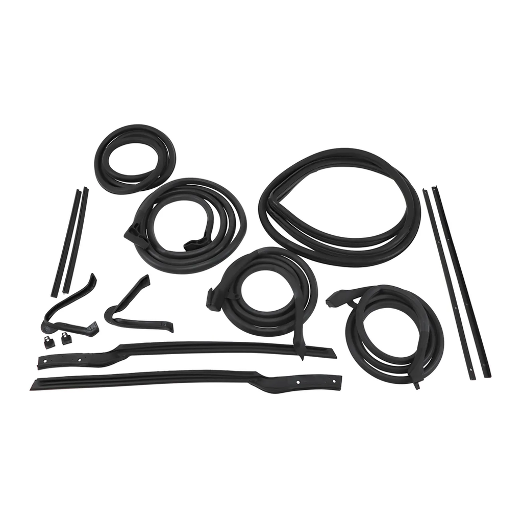 C2 1963-1967 Corvette Weatherstrip Kit - Body Convertible 17Pc - USA
