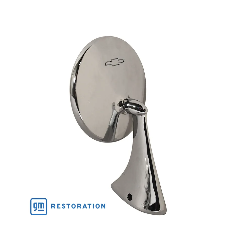 C2 1963-1967 Corvette Outside Mirror - LH W/Bowtie 63 Late - 67 Early