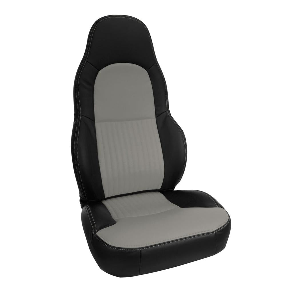 Corvette Seat Covers- -Tone Custom Leather- Modified for Standard Seats : 199-2004 C5 & Z06