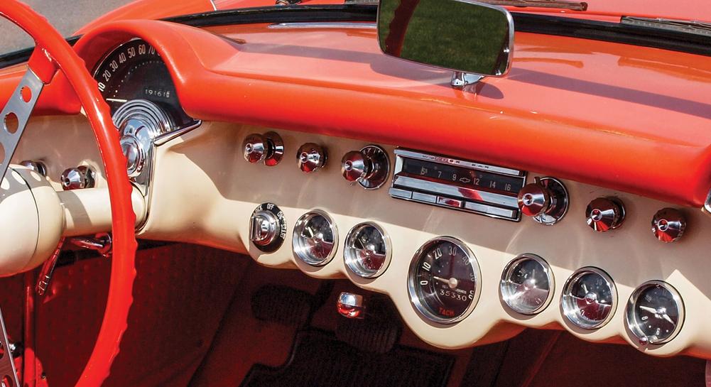C1 1955-1957 Chevrolet Corvette Instrument Lens Set.