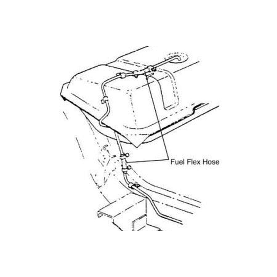 1961-1962 Corvette C1 Gas Line, Tank Top Line
