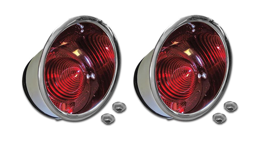 C1 1961-1962 Chevrolet Corvette Tail Light Assemblies. Outer LH & RH