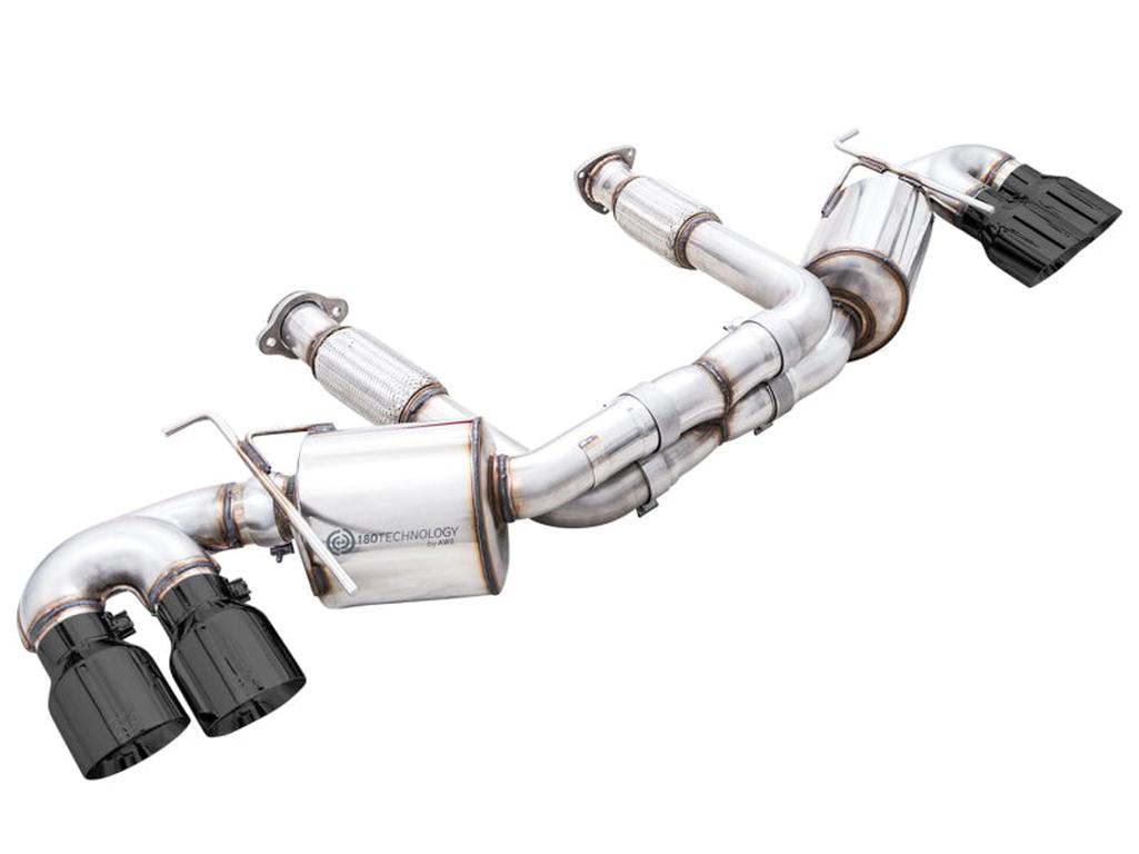 AWE Tuning Touring Edition Exhaust for Chevrolet Corvette C8 with Diamond Black Tips