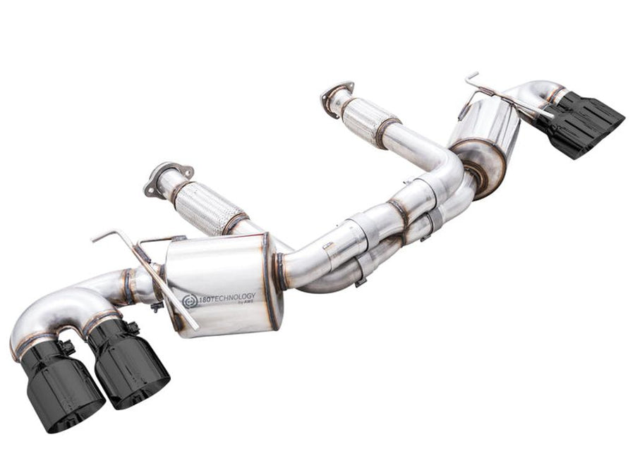 AWE Tuning Touring Edition Exhaust for Chevrolet Corvette C8 with Diamond Black Tips