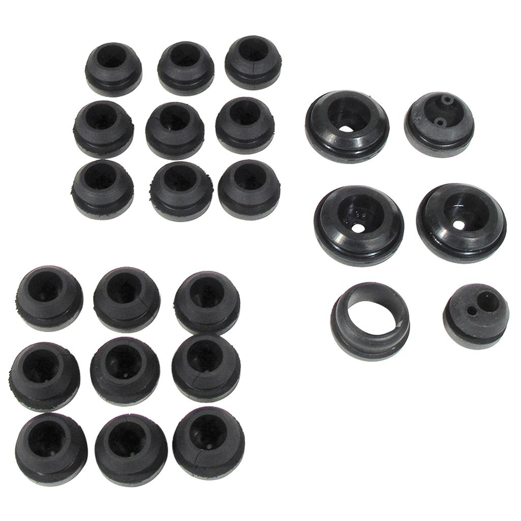 1956-1957 Corvette C1 Firewall/Body Grommet Set, 20Pcs