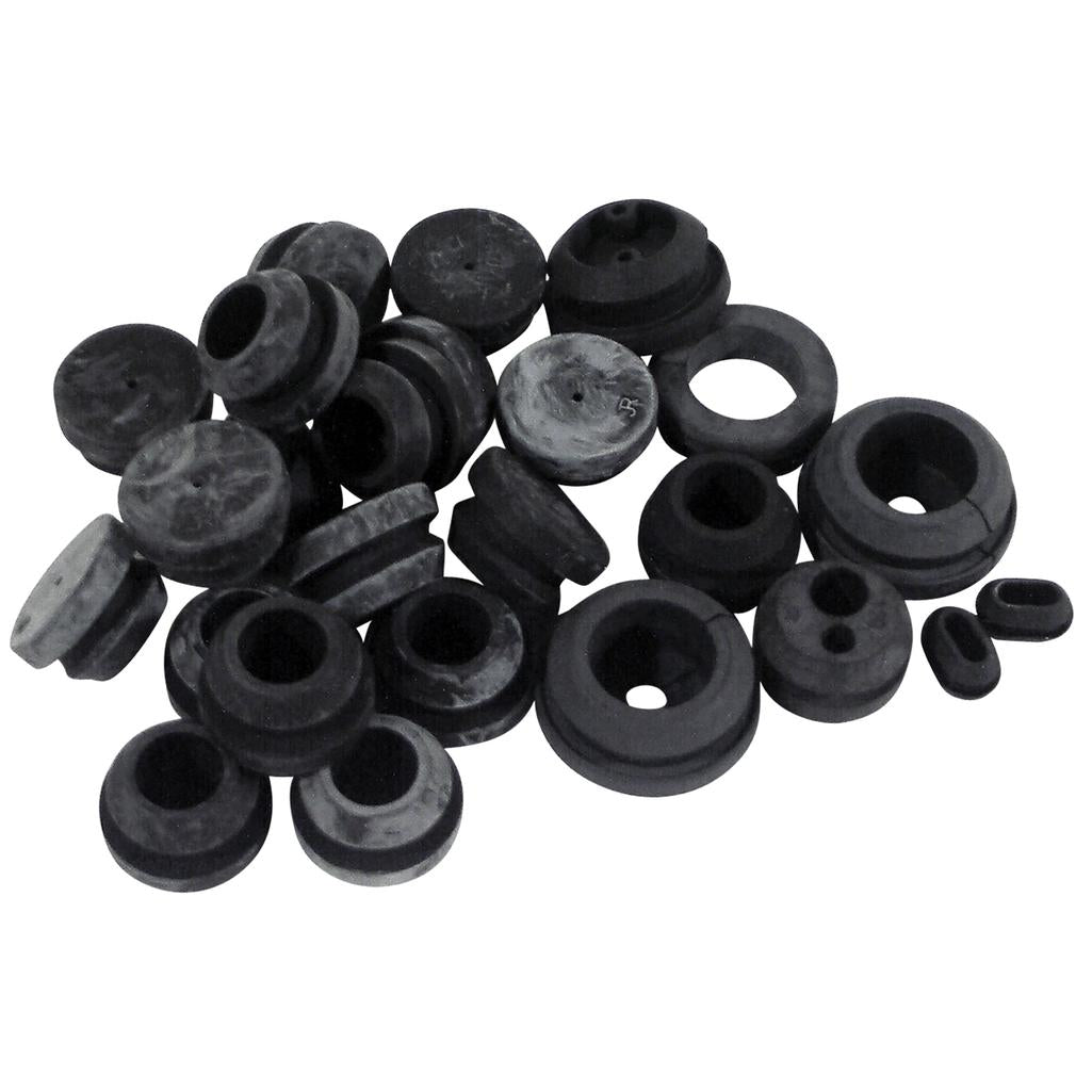 1958-1962 Corvette C1 Firewall/Body Grommet Set, 25Pcs