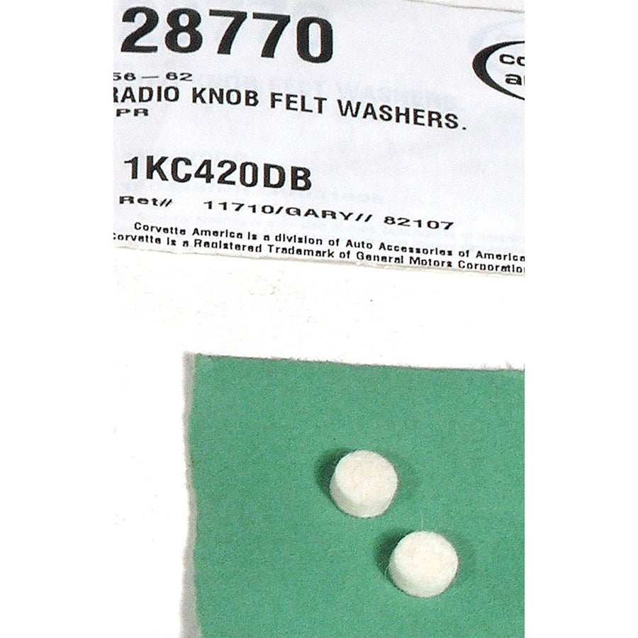 1956-1962 Corvette C1 Radio Knob Felt Washers