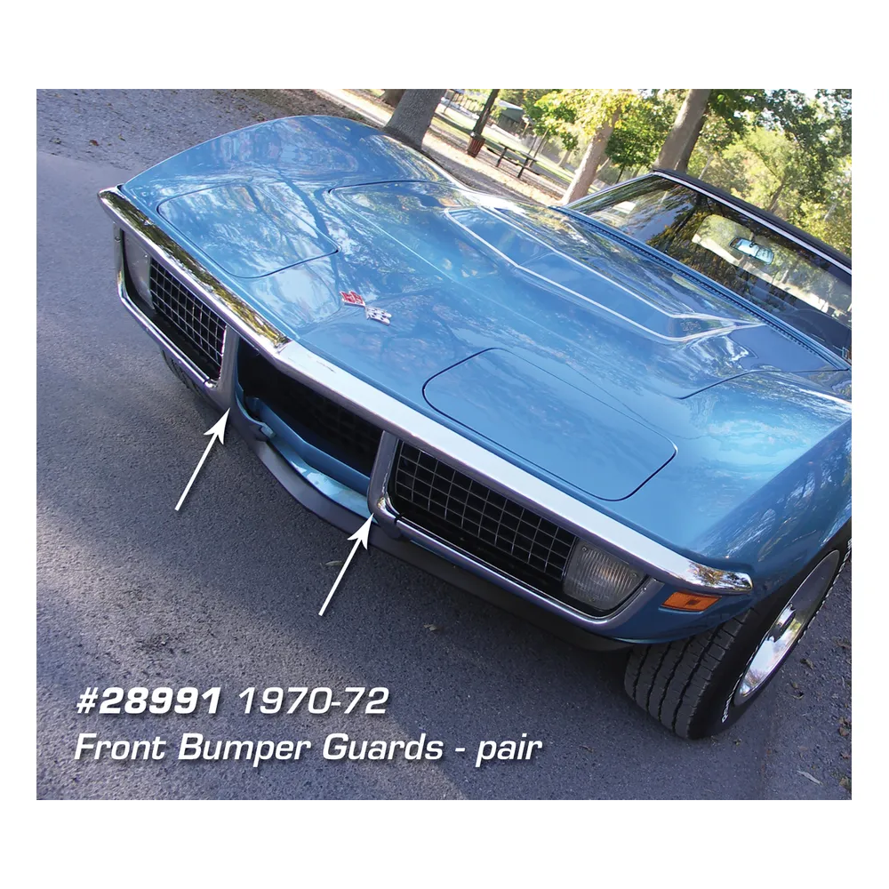 1970-1972 Corvette C3 Front Bumper Guards - Pair