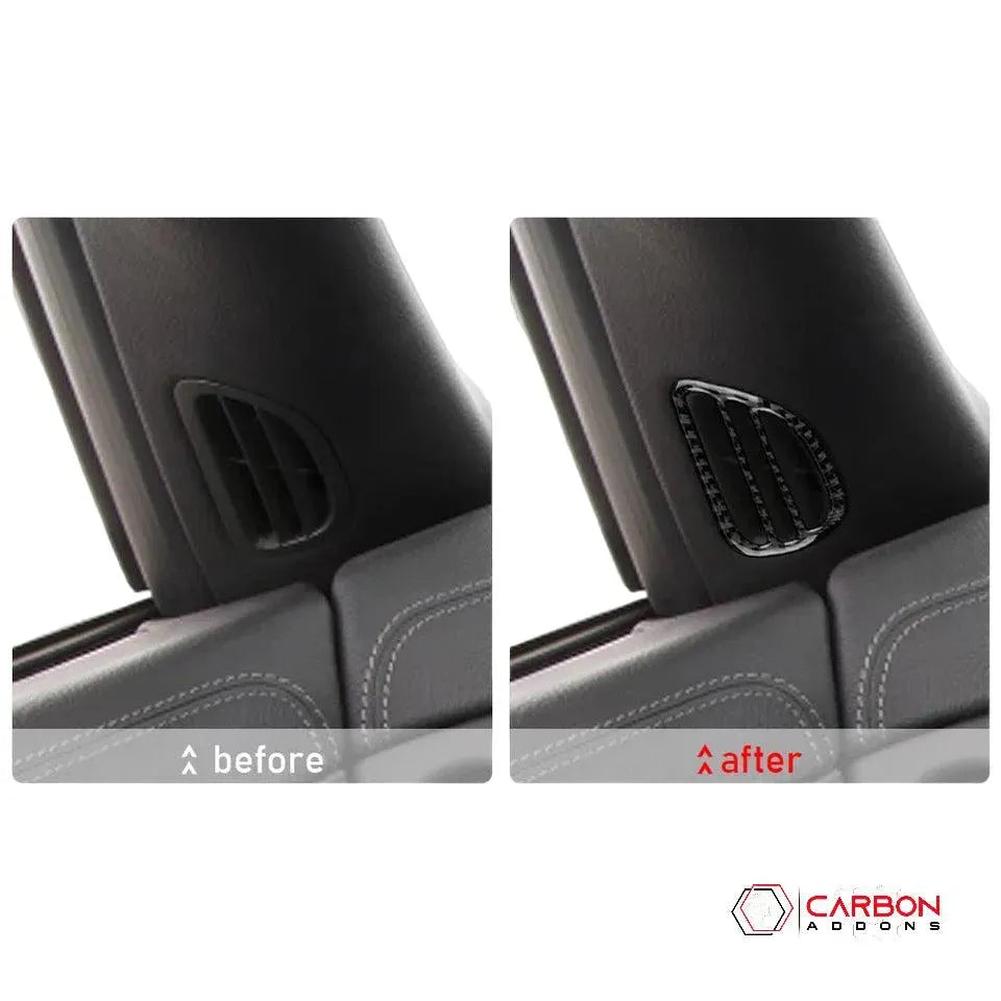 [2pcs] Real Carbon A-Pillar AC Vent Trim Overlay | C6 2005-2013 Corvette