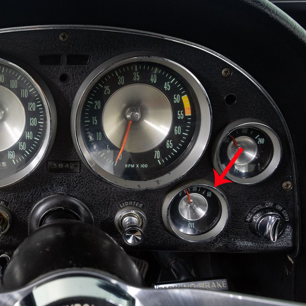 C2 1963 Corvette Oil Gauge - 60#