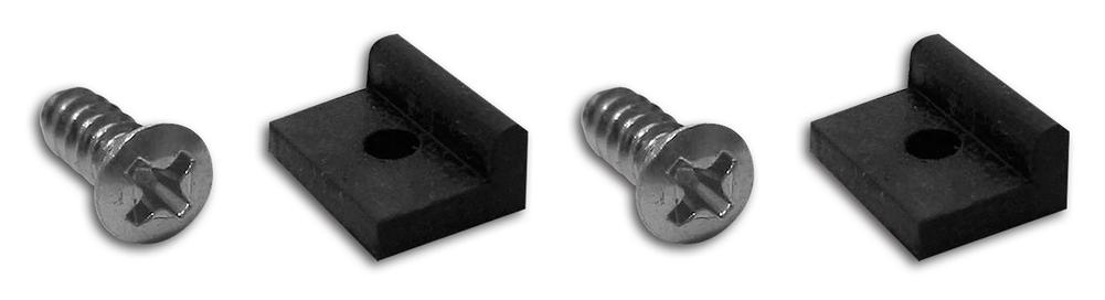 C1 1953-1960 Chevrolet Corvette Gas Door Stops & Screws.