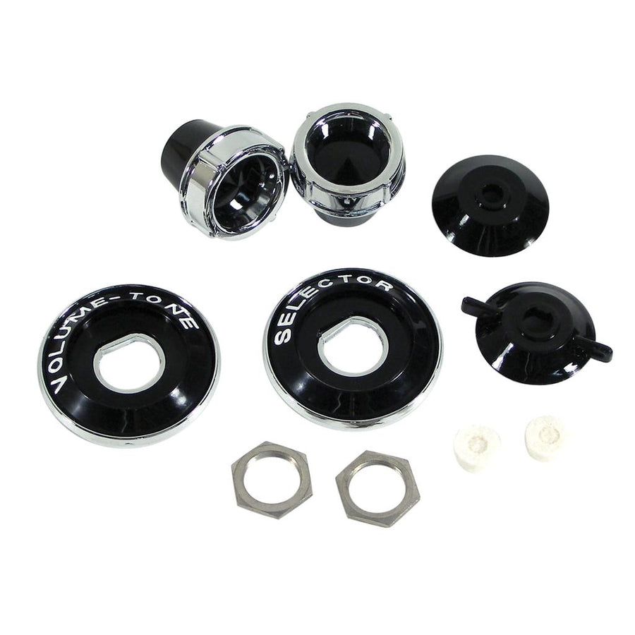 1959-1960 Corvette C1 Radio Knob & Backplate Set