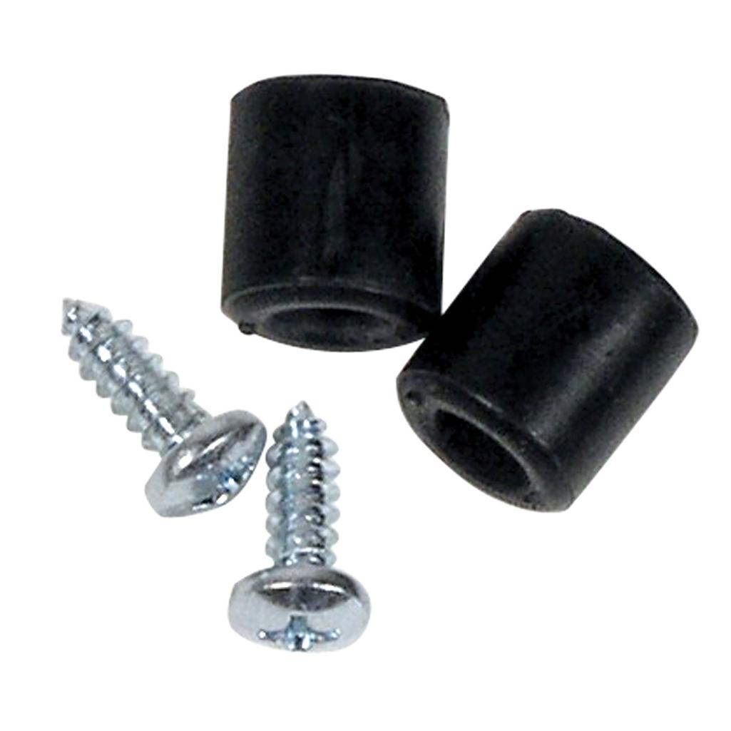 1956-1962 Corvette C1 Decklid Stops, W/Screws