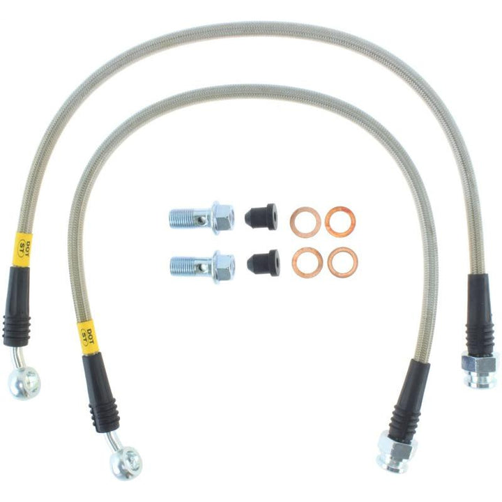 Corvette StopTech Stainless Steel Rear Brake Line Kit - Rear: 1997-2004 C5 & Z06