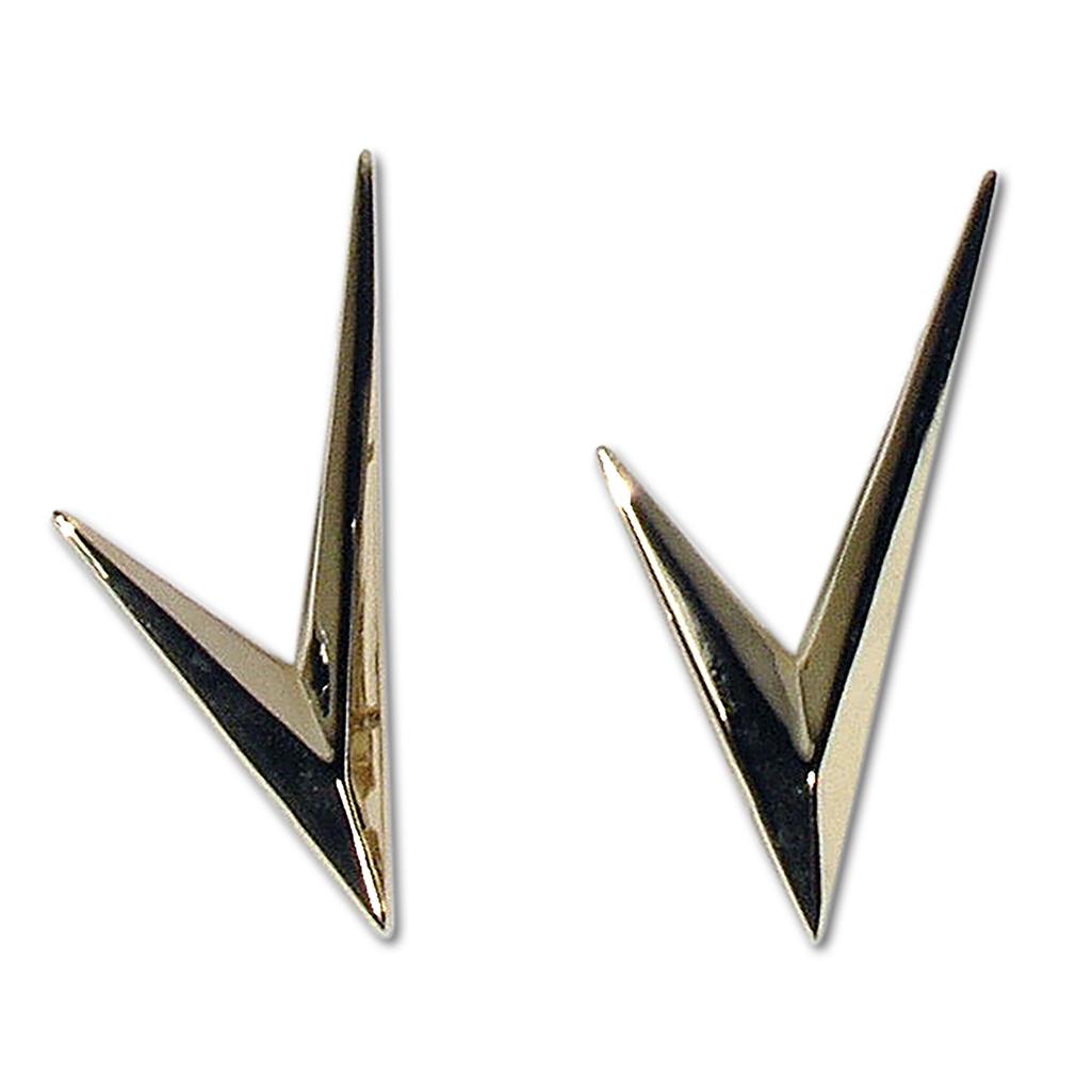 1955 Corvette C1 Emblems, Side Script Gold V's