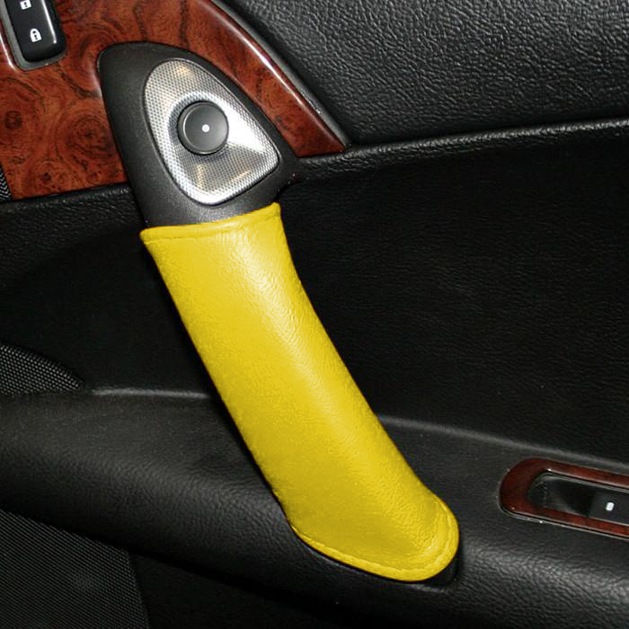 Corvette Door Handle Accent Leather - Millennium Yellow (05-13 C6/Z06/ZR1/Grand Sport)