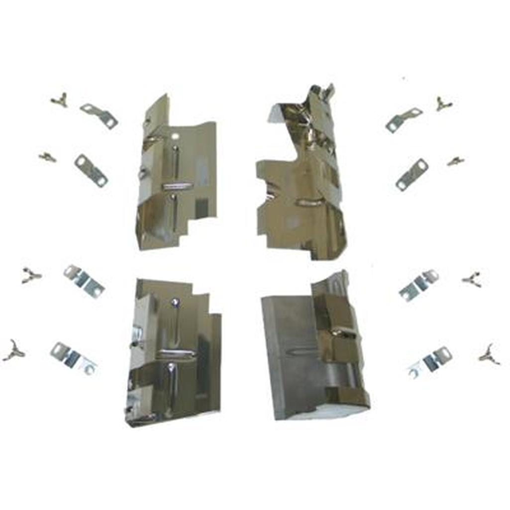 1968 Corvette C3 Ignition Shields, Spark Plug 4 Piece Set