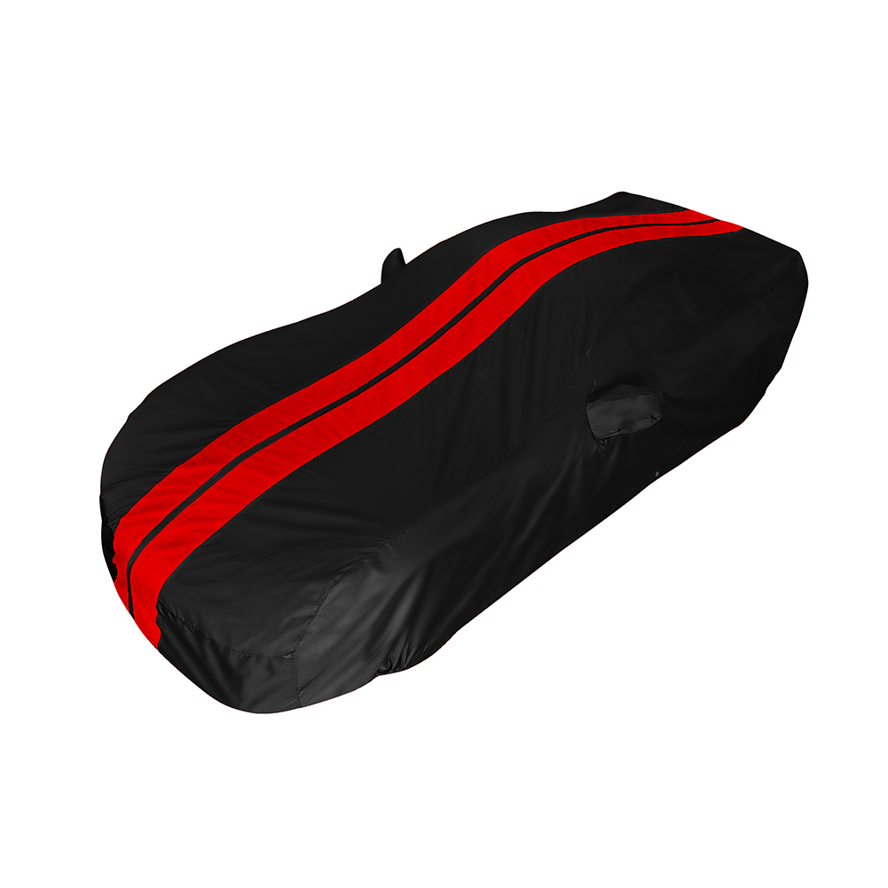 Corvette Ultraguard Plus Car Cover - Indoor/Outdoor Protection - Black W/ Red Stripes : 1984-1996 C4