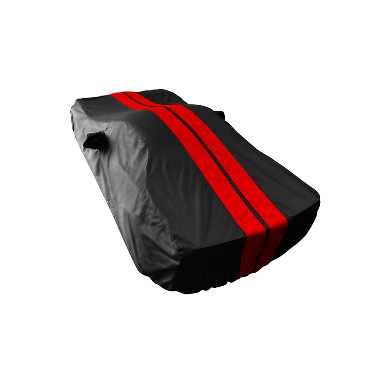 Corvette Ultraguard Plus Car Cover - Indoor/Outdoor Protection - Black W/ Red Stripes : 1984-1996 C4