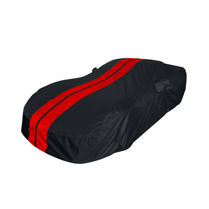 Corvette Ultraguard Plus Car Cover - Indoor/Outdoor Protection - Black W/ Red Stripes : 1997-2004 C5, Z06