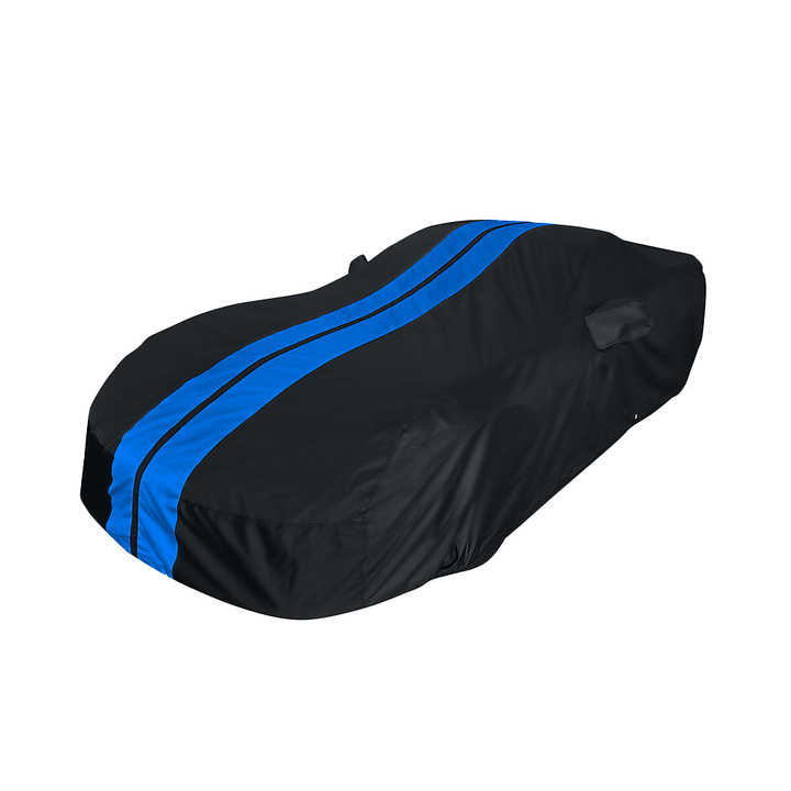 Corvette Ultraguard Plus Car Cover - Indoor/Outdoor Protection - Black W/ Blue Stripes : 1984-1996 C4