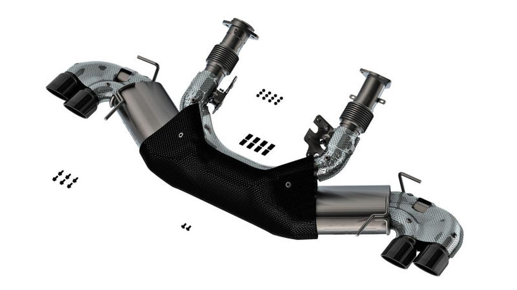 Borla 20-23 Chevy Corvette 6.2L V8 AT W/O NPP 3-Inch ATAK Cat-Back Exhaust with Black Chrome Tips