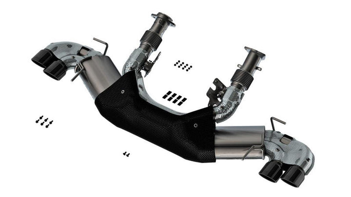Borla 20-23 Chevy Corvette 6.2L V8 AT W/O NPP 3-Inch ATAK Cat-Back Exhaust with Black Chrome Tips