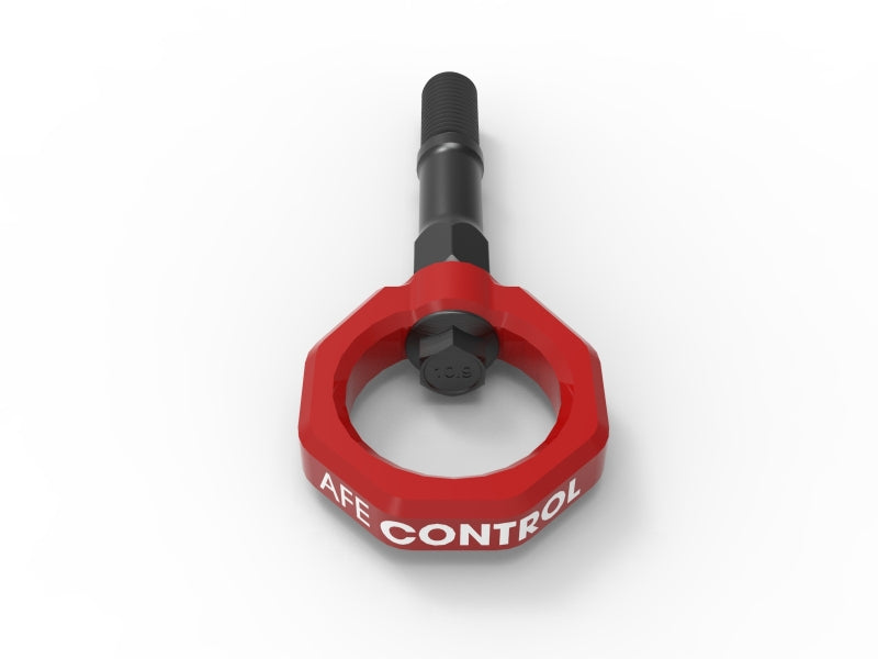 aFe Control Rear Tow Hook for Chevrolet C8 Corvette (2020-2024) - Red