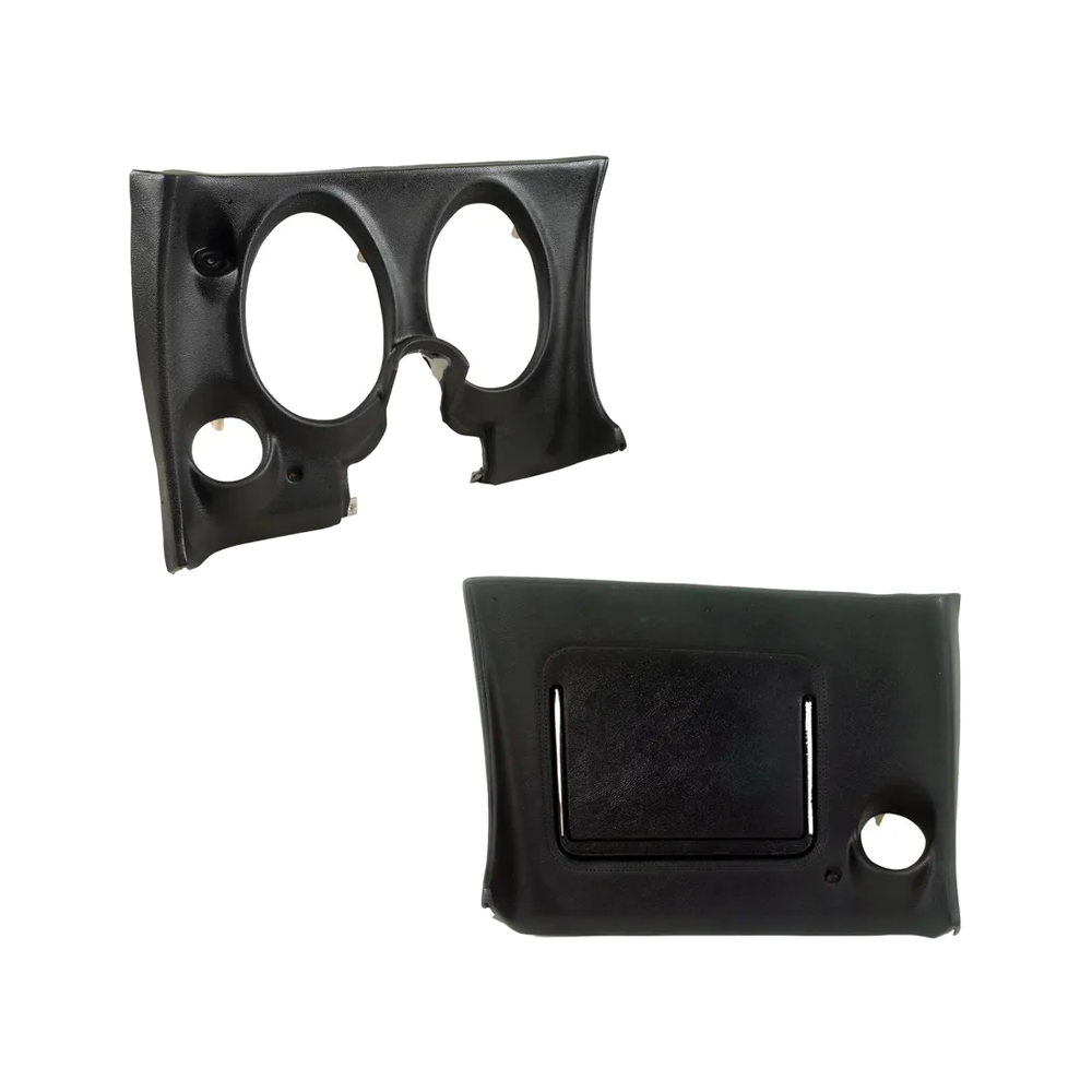 1977 Corvette C3 Lower Dash Pad Pair W/O Lower AC Vent Cutout