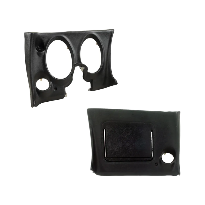 1977 Corvette C3 Lower Dash Pad Pair W/O Lower AC Vent Cutout