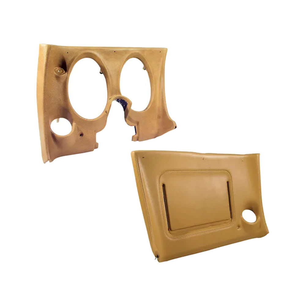 1977 Corvette C3 Lower Dash Pad Pair W/O Lower AC Vent Cutout