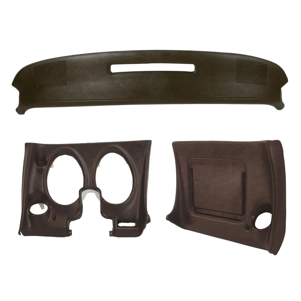 1977 Corvette C3 Upper & Lower Dash Pad Set with Lower A/C Vent Cutout