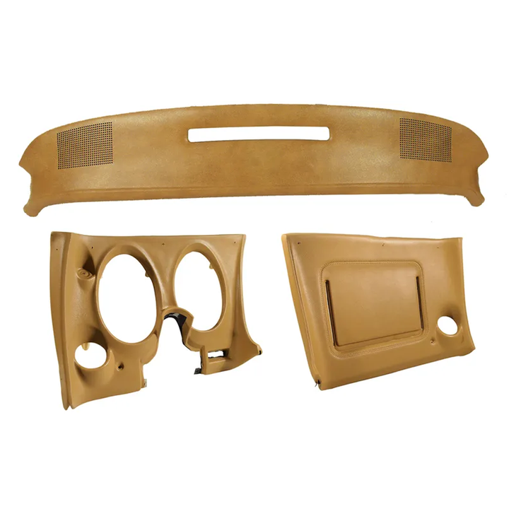 1977 Corvette C3 Upper & Lower Dash Pad Set with Lower A/C Vent Cutout