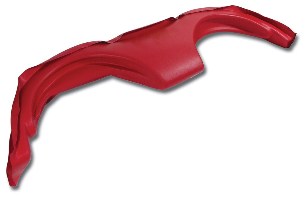 C1 1959-1962 Chevrolet Corvette Dash Pad. Speaker Delete Red