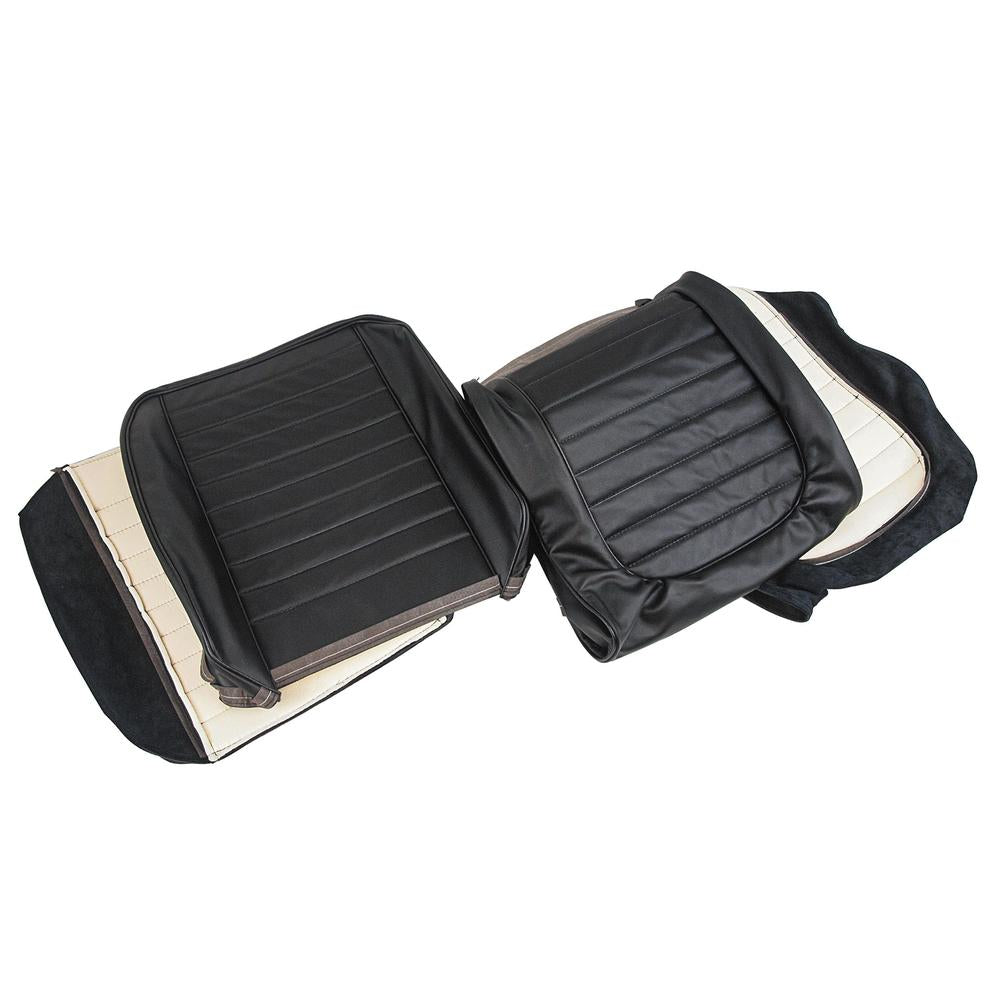 C1 1959-1959 Chevrolet Corvette Leather Seat Covers. Black
