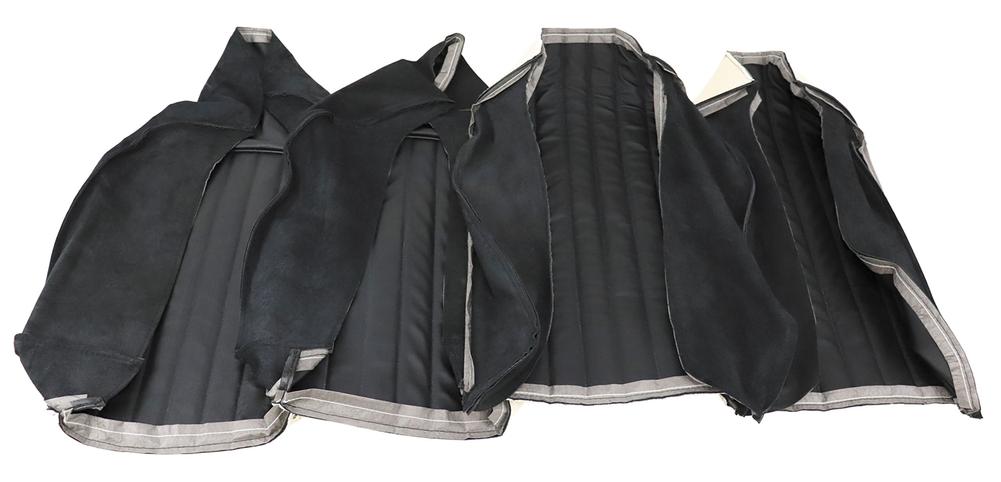 C1 1960-1960 Chevrolet Corvette Leather Seat Covers. Black