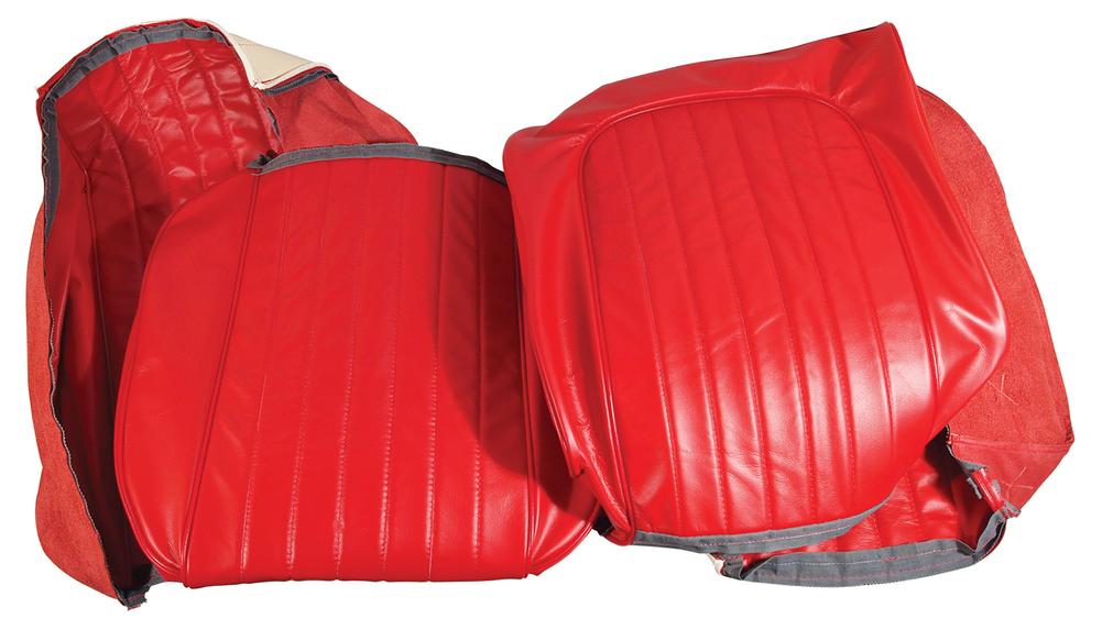 C1 1960-1960 Chevrolet Corvette Leather Seat Covers. Red