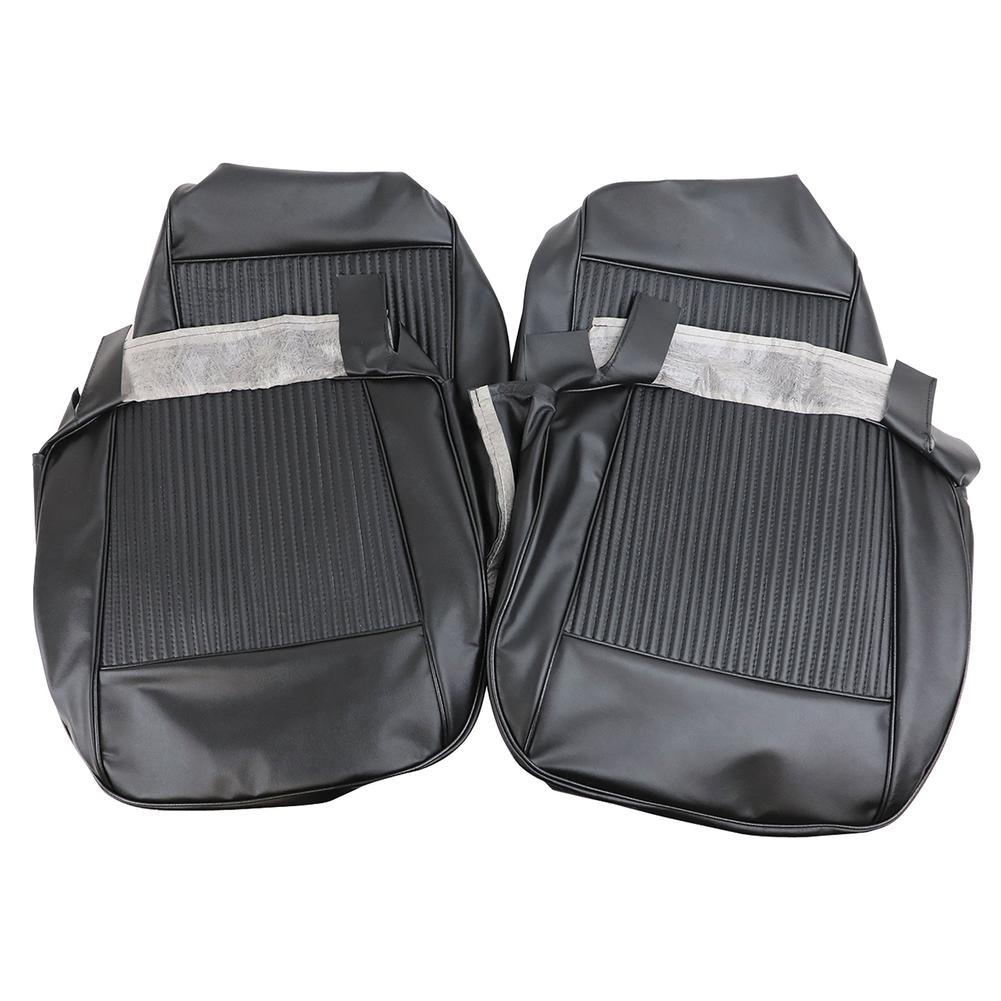 C1 1961-1961 Chevrolet Corvette Leather Seat Covers. Black