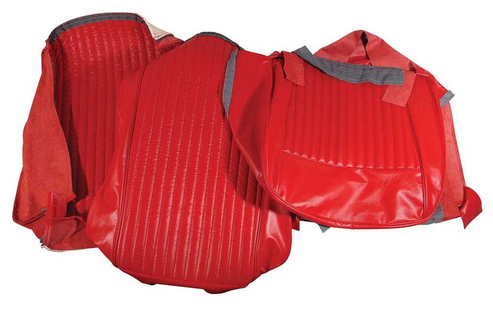 C1 1962-1962 Chevrolet Corvette Leather Seat Covers. Red