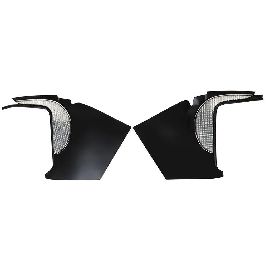 C1 1960 Corvette Deluxe Kick Panels W/Metal Insert & Trim - Black ...