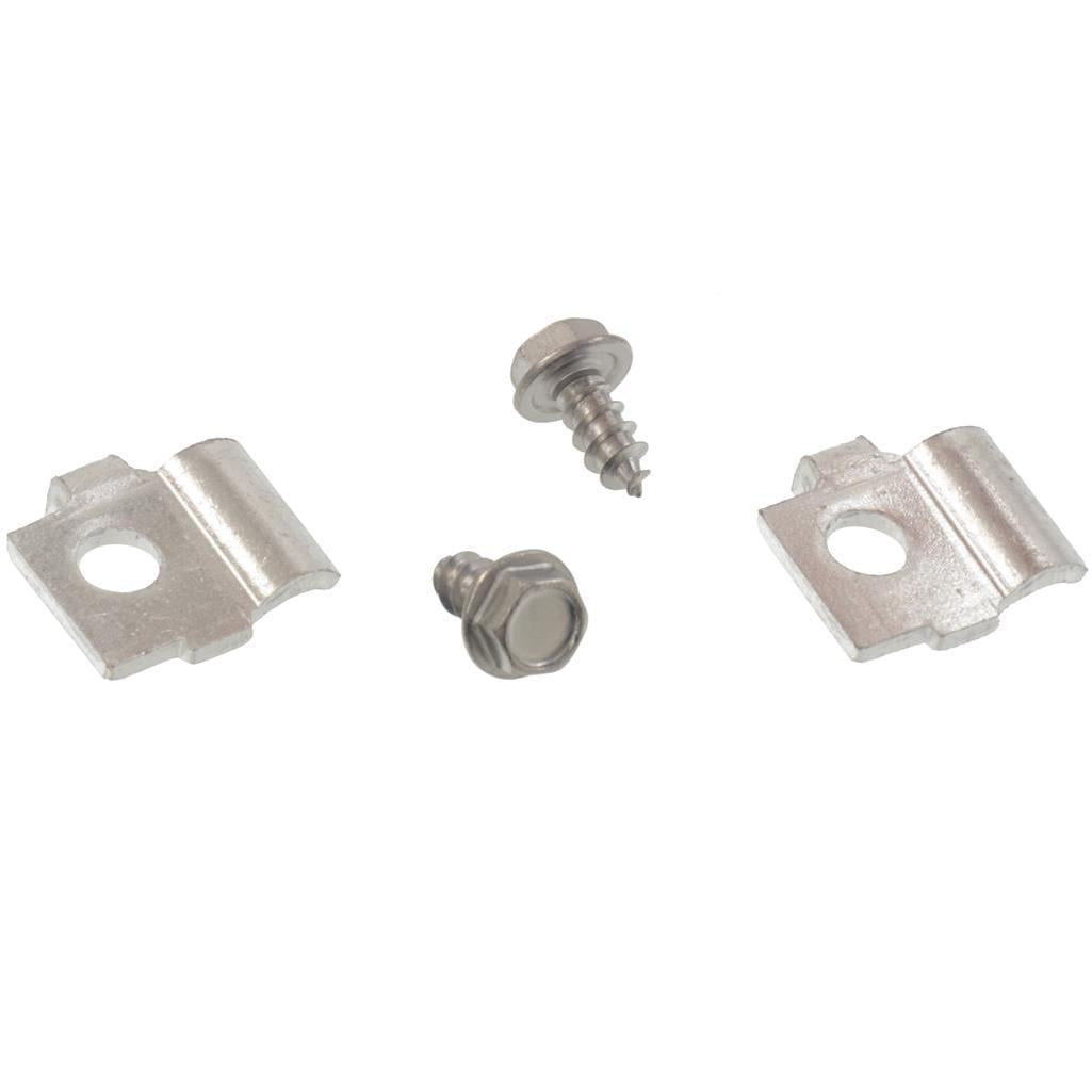 1958-1959 Corvette C1 Hood Release Cable To Latch Retainers, W/Screws 4 Piece