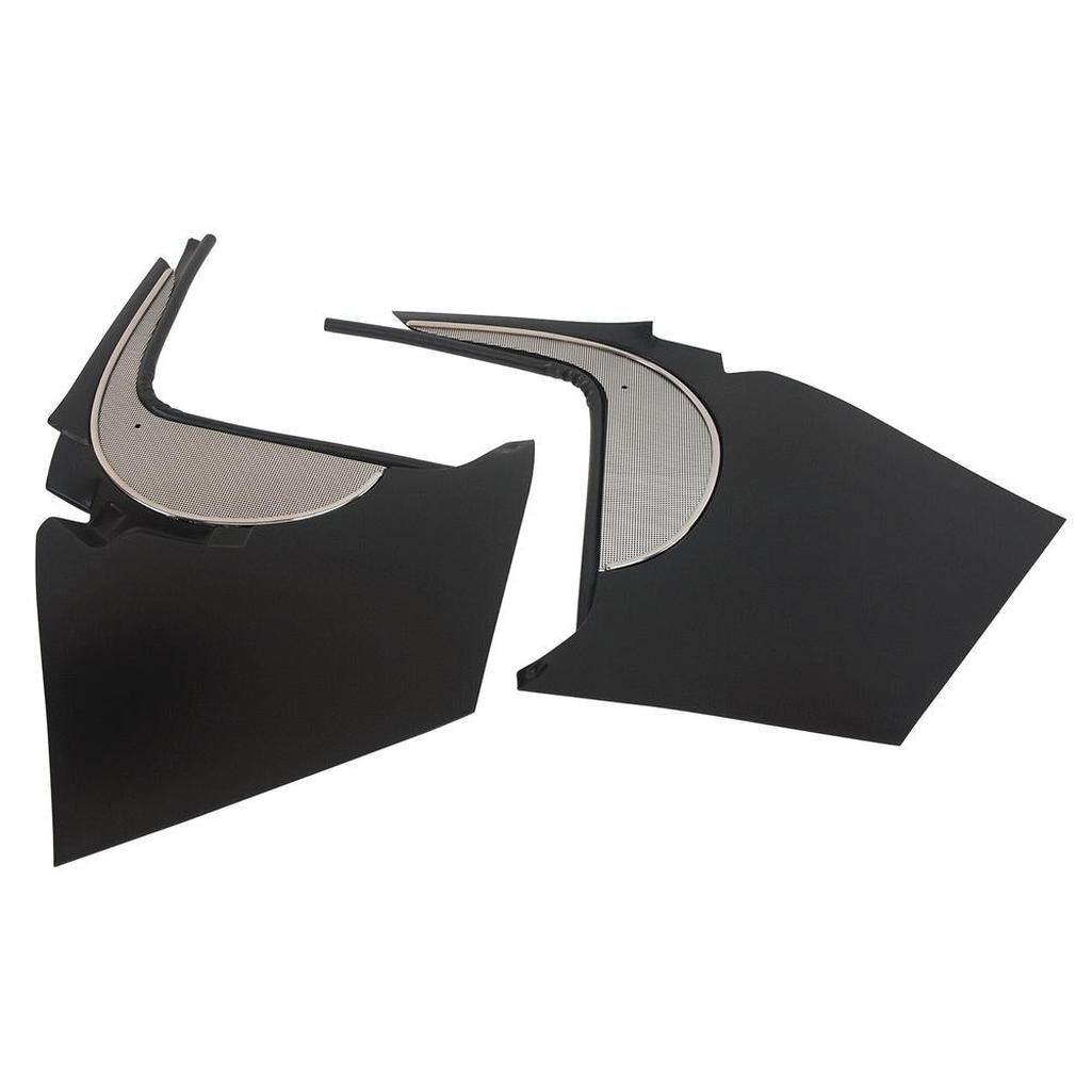 C1 1959 Corvette Deluxe Kick Panels W/Metal Insert & Trim - Black