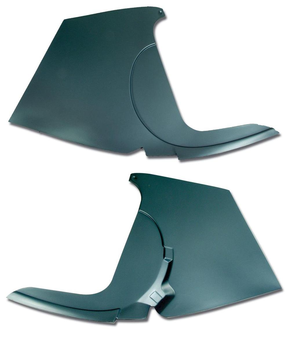 C1 1958-1960 Corvette Kick Panels W/O Inserts - Blue
